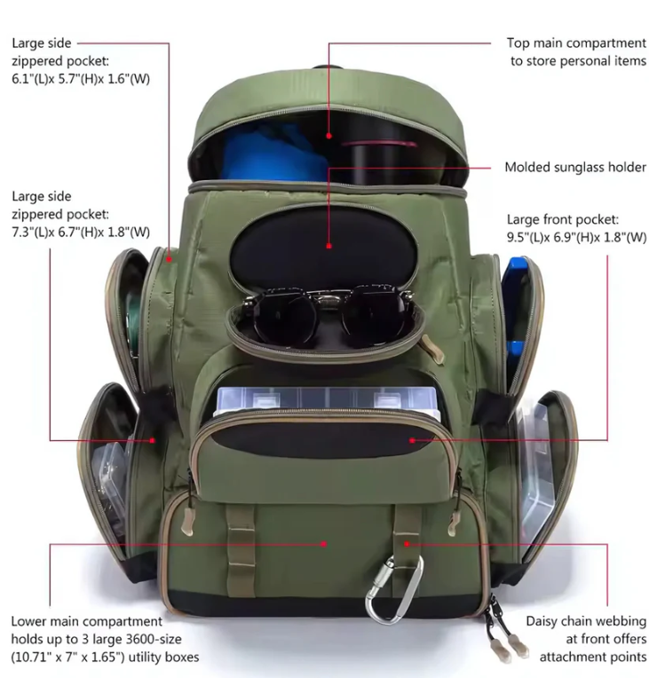 Lightweight Fishing Backpack