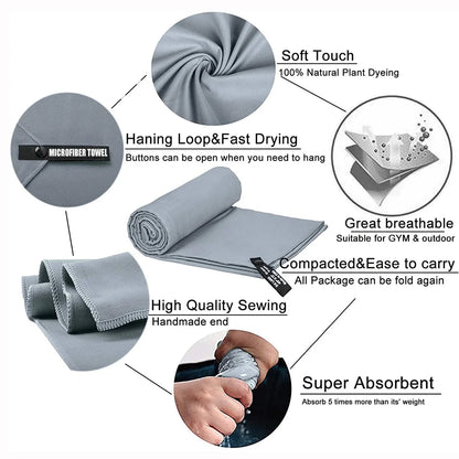 DryCore Microfiber Sports Towel