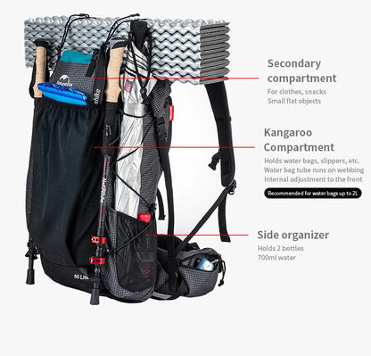 Ergonomic Waterproof Hiking Backpack