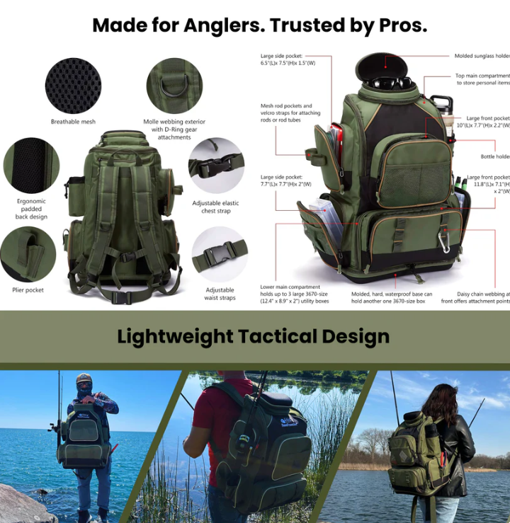 Lightweight Fishing Backpack